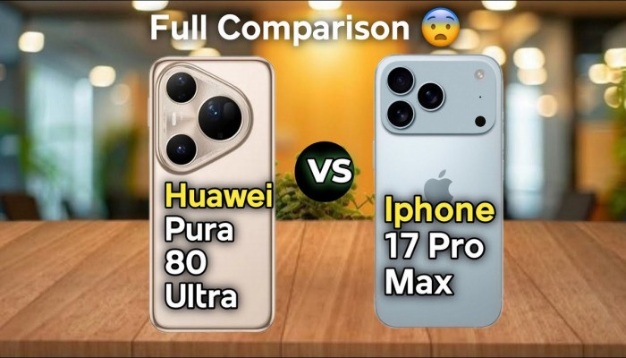 iPhone 17 Pro Max vs Huawei Pura 80 Ultra: ২০২৫ সালের সেরা ফ্ল্যাগশিপ ফোন কার? iPhone 17 Pro Max vs Huawei Pura 80 Ultra: ২০২৫ সালের সেরা ফ্ল্যাগশিপ ফোন কার?